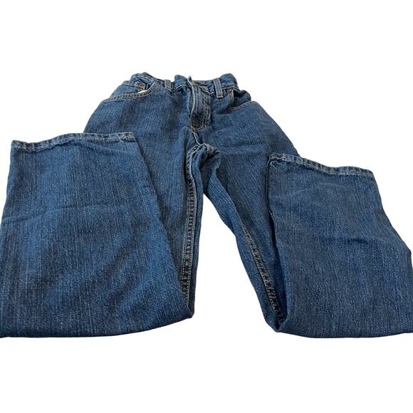 URBAN PIPELINE MID RISE JEANS, YOUTH BOYS, 12REG, DENIM BLUE, ADJUSTABLE WAIST - Picture 4 of 11